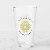 Verre Croix celtique d'or classique foi et Begorrah (Devant)