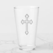 Verre Croix chrétienne noire (Dos)