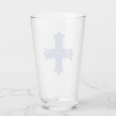 Verre Croix copte d'art en Lapis Bleu Premium (Dos)