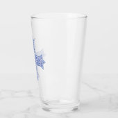 Verre Croix copte d'art en Lapis Bleu Premium (Gauche)