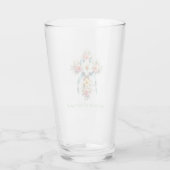 Verre Croix de Pâques/Printemps colorée (Dos)