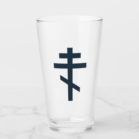Verre Croix orthodoxe à huit pointes, art dévotionnel sa (Devant)