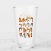 Verre Croquis de chevaux (Dos)