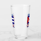 Verre Cuba et bleu foncé Drapeau cubain Personnalisation (Gauche)