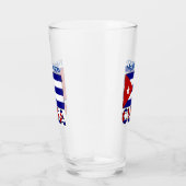 Verre Cuba et bleu foncé Drapeau cubain Personnalisation (Droite)