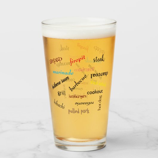Verre Cuisson au barbecue   (Devant (rempli))