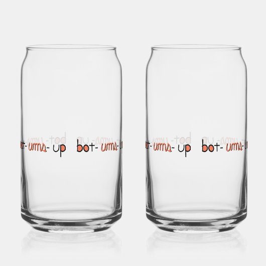Verre cul sec Bot Ums Up (Recto)