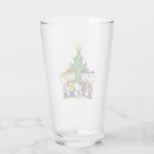 Verre Custom Charlie Brown et amis Anniversaire hivernal (Dos)