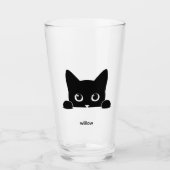 Verre Custom Cute Cat Pet Name (Devant)
