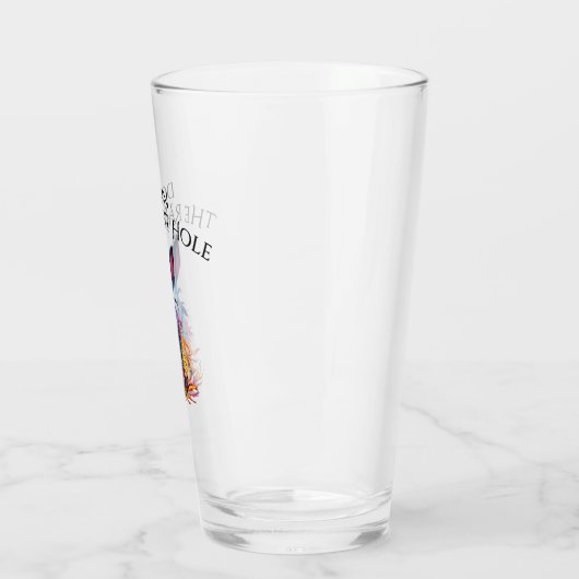 Verre Custom Down Rabbit Hole Blue Bunny (Gauche)