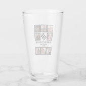 Verre Custom Funny Fête des pères Papa cadeau 8 Photo Co (Dos)