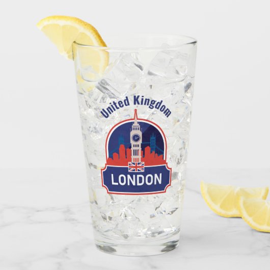 Verre Custom Name London (Devant glace)