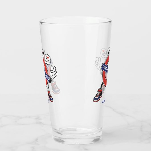 Verre Custom Name London Calling (Gauche)