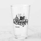 Verre Custom Name Washington DC (Devant)