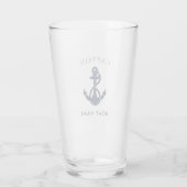 Verre Custom Nautical Captain Name Boat Anchor (Dos)