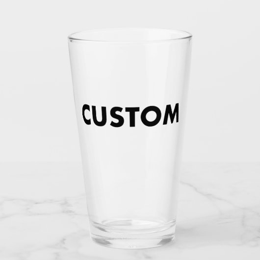 Verre Custom Pint Glass Blank Template 16oz Shaker Glass (Devant)
