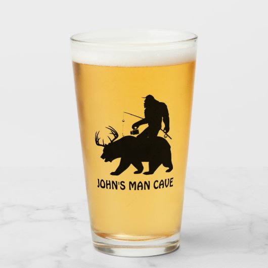 Verre Custom Sasquatch Bigfoot équitation Ours Aller à l (Devant (rempli))