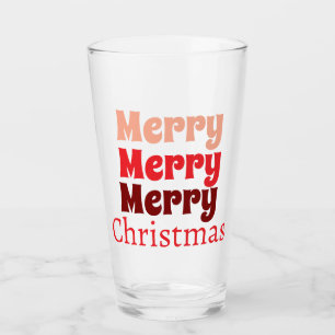 Verre Customisé élégant moderne élégant Joyeux Noël