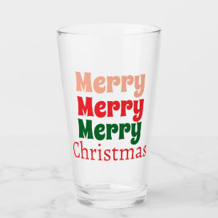 Verre Customisé élégant moderne élégant Joyeux Noël