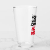 Verre Customisé PAS MON PROBLÈME Funny Gag Bière (Droite)