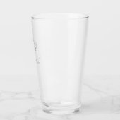 Verre Customiser les noms, initiales et phrase Aimer (Gauche)