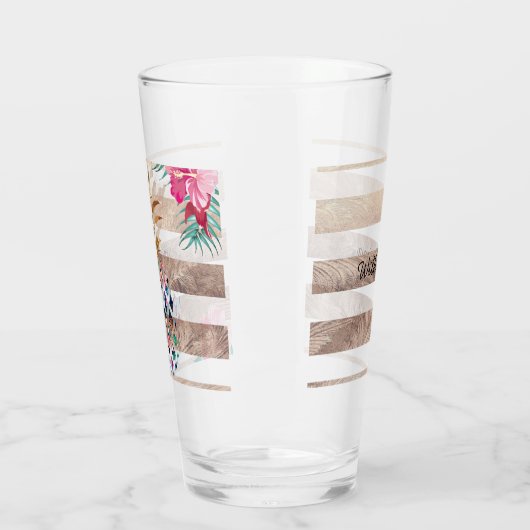 Verre Cute ananas or rayé (Gauche)