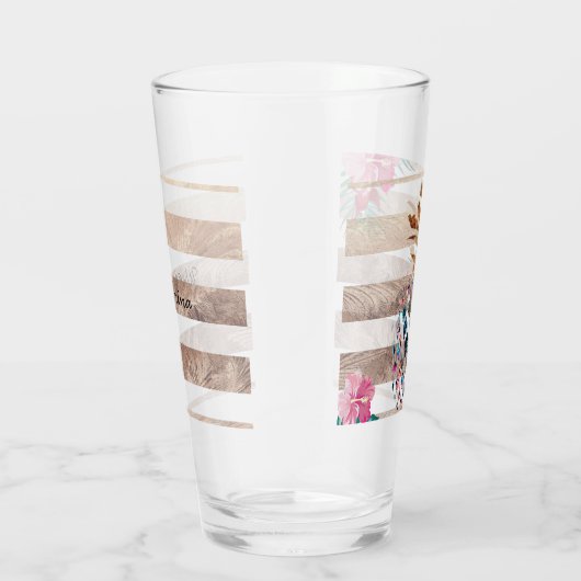 Verre Cute ananas or rayé (Droite)