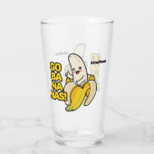 Verre Cute bananes nom personnalisé (Dos)