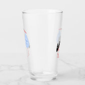 Verre Cute Blue Baby Boy Stork (Droite)