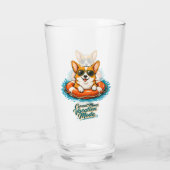 Verre Cute Corgi "Vacation Mode" Summer Design (Dos)