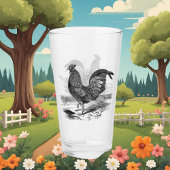 Verre Cute Country vintage coq