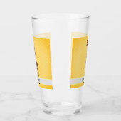 Verre Cute Giraffe Safari Animal Jungle Nom Jaune Enfant (Gauche)