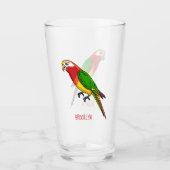 Verre Cute happy parrot (Devant)
