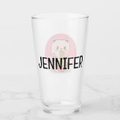 Verre Cute Kawaii chat ramen (Dos)