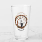 Verre Cute Kitten noir regarder une étoile (Dos)