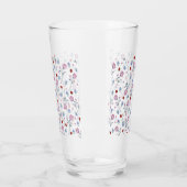 Verre Cute Ladybug Polka dot Daisy Flower Russe Motif (Gauche)