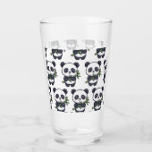 Verre Cute Panda Drinking Glass – Seamless Pattern (Dos)