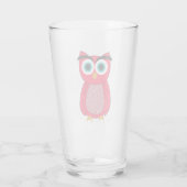 Verre Cute Pink Owl (Dos)