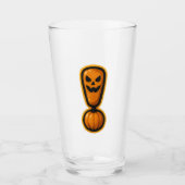 Verre Cute Pumpkin Halloween Exclamation Mark Glass (Devant)