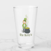 Verre Cute Simple Leprechaun St. Patrick's Day Whimsical (Dos)