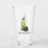 Verre Cute Simple Leprechaun St. Patrick's Day Whimsical (Devant)
