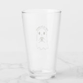 Verre Cute Smiling Ghost & japonais Tea Kanji (Dos)