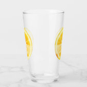 VERRE CUTE TENDANCE JAUNE COUPE LÉMON FRUIT NOM PERSONNA (Gauche)