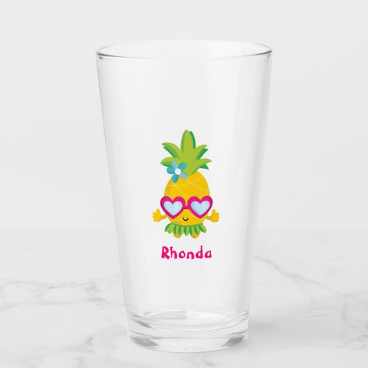 Verre Cute Tropical Hawaiian (Devant)