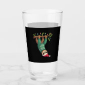 Verre Cute Xmas Sloth Santa Hat Christmas Sloth - Tree L (Devant)