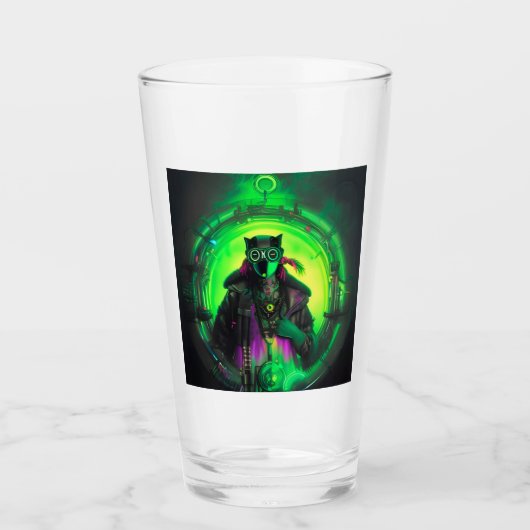 Verre Cybergoth Chat Man (Devant)
