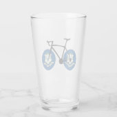 Verre Cyclisme sous le drapeau du Connecticut (Dos)