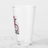 Verre Cycliste alimenté par pizza (Gauche)