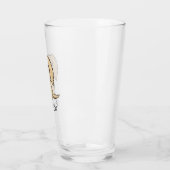 Verre Dachshund à crème à poils longs | Chien mignon per (Gauche)