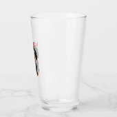 Verre Dachshund de Noël (Gauche)